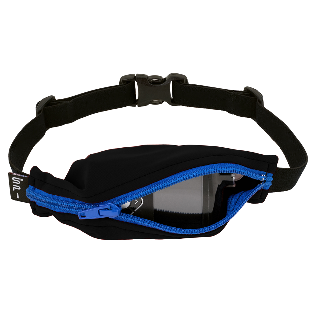 Kids Spibelt - Black with Blue Zip