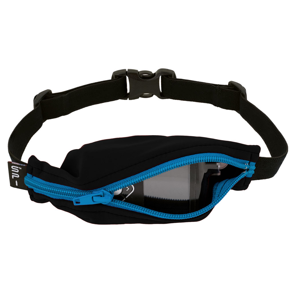 Kids Spibelt - Black with Turquoise Zip