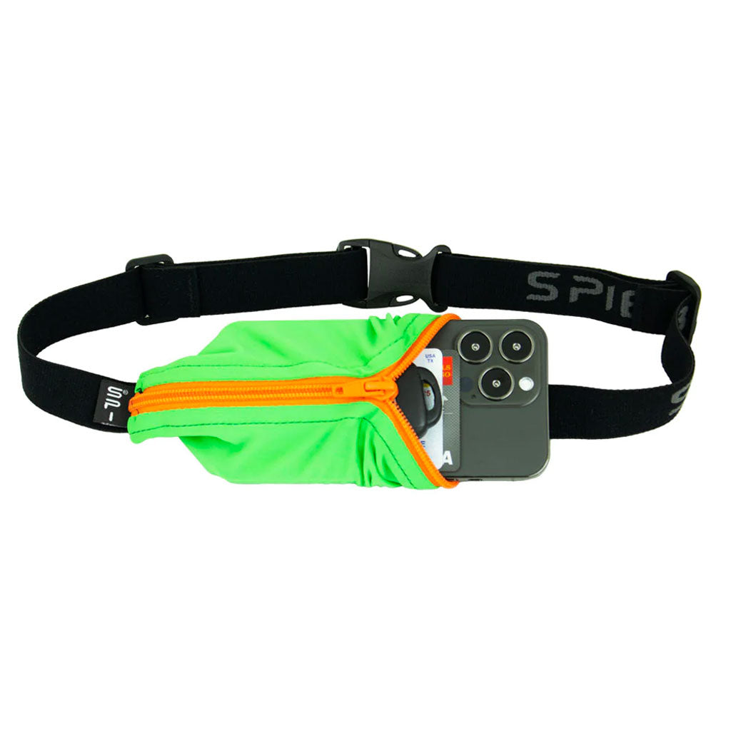 Spibelt Original Running Belt - Kelly/Orange Zip